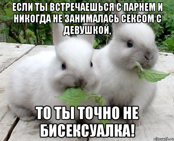 Если ты встречаешься с парнем и никогда не занималась сексом с девушкой, то ты точно не бисексуалка!