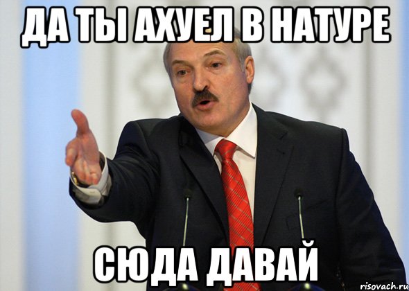 да ты ахуел в натуре сюда давай, Мем лукашенко