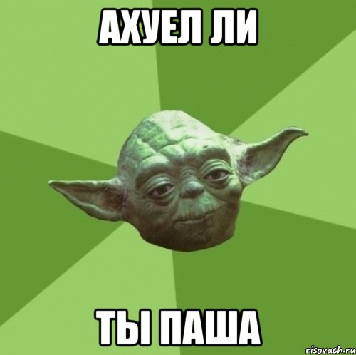 Ахуел ли Ты паша, Мем Мастер Йода