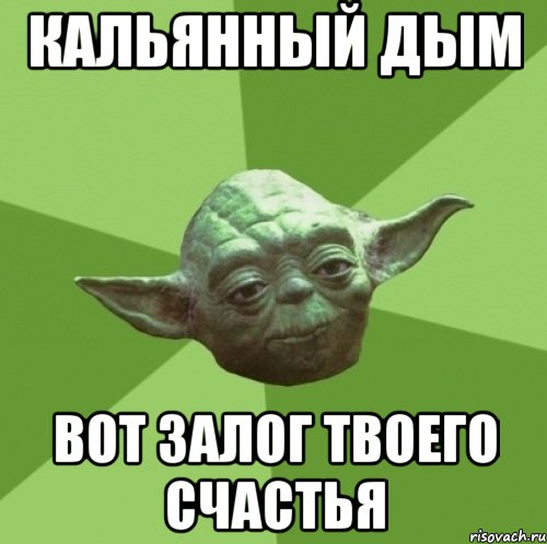 кальянный дым вот залог твоего счастья, Мем Мастер Йода