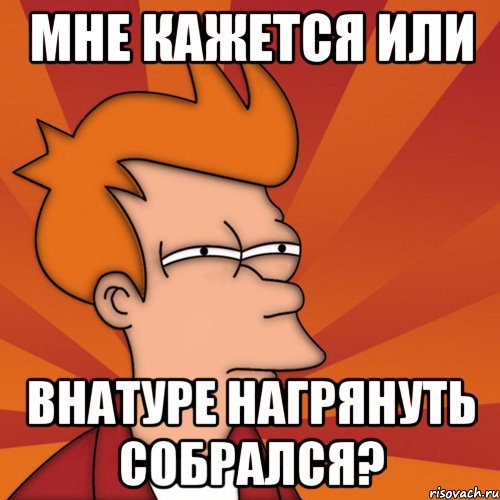 мне кажется или внатуре нагрянуть собрался?, Мем Мне кажется или (Фрай Футурама)