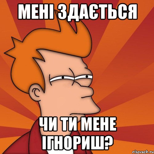 МЕНІ ЗДАЄТЬСЯ ЧИ ТИ МЕНЕ ІГНОРИШ?, Мем Мне кажется или (Фрай Футурама)