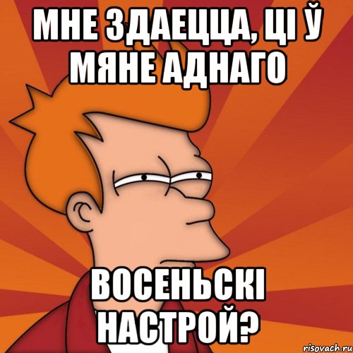 Мне здаецца, ці ў мяне аднаго восеньскі настрой?, Мем Мне кажется или (Фрай Футурама)