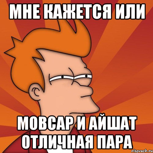мне кажется или мовсар и айшат отличная пара, Мем Мне кажется или (Фрай Футурама)