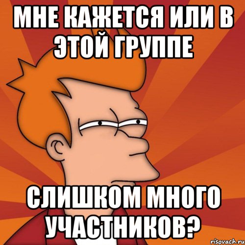 Мне кажется или в этой группе Слишком много участников?, Мем Мне кажется или (Фрай Футурама)