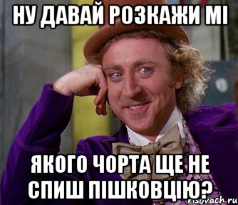 ну давай розкажи мі якого чорта ще не спиш пішковцію?, Мем мое лицо