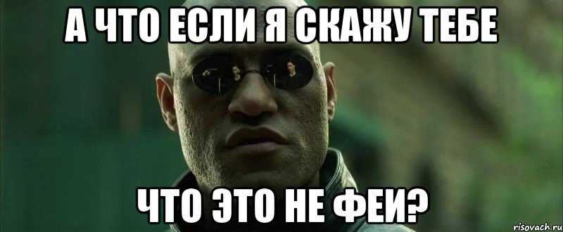 А что если я скажу тебе что это не феи?