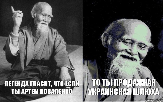 легенда гласит, что если ты артем коваленко то ты продажная украинская шлюха, Комикс Мудрец-монах (2 зоны)