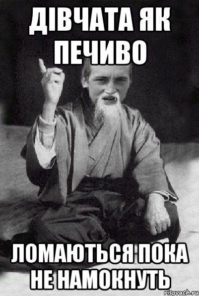 дівчата як печиво ломаються пока не намокнуть, Мем Мудрий паца