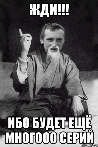 Жди!!! Ибо будет ещё многооо серий, Мем Мудрий паца