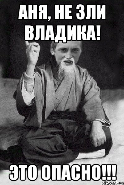 АНЯ, НЕ ЗЛИ ВЛАДИКА! ЭТО ОПАСНО!!!, Мем Мудрий паца