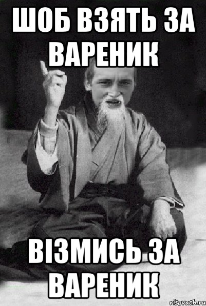 Шоб взять за вареник візмись за вареник, Мем Мудрий паца