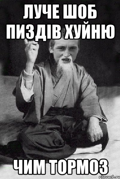Луче шоб пиздів хуйню чим тормоз, Мем Мудрий паца