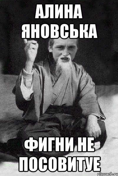 АЛИНА ЯНОВСЬКА ФИГНИ НЕ ПОСОВИТУЕ, Мем Мудрий паца