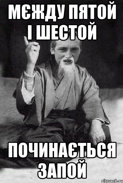 мєжду пятой і шестой починається запой, Мем Мудрий паца