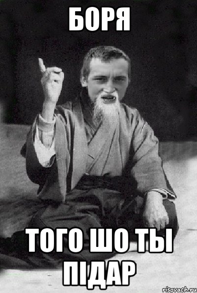 Боря Того шо ты підар, Мем Мудрий паца