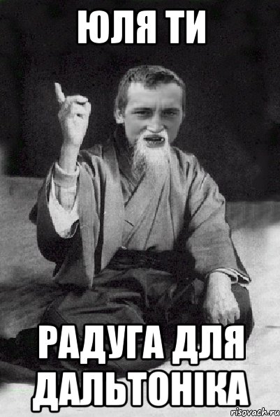 юля ти радуга для дальтоніка, Мем Мудрий паца