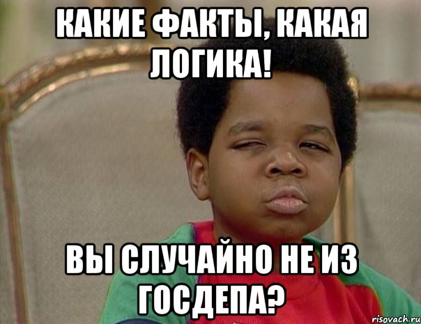 Какие факты, какая логика! Вы случайно не из Госдепа?