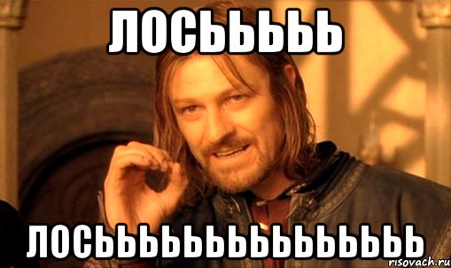 Лосььььь Лосььььььььььььььь, Мем Нельзя просто так взять и (Боромир мем)