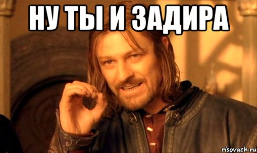 Ну ты и задира 