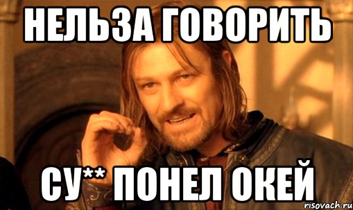 нельза говорить су** понел окей