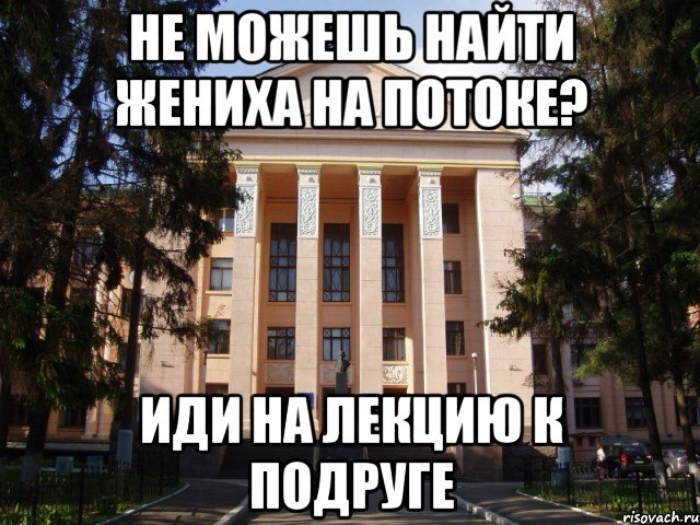 Не можешь найти жениха на потоке? Иди на лекцию к подруге