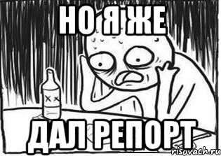 Но я же дал репорт, Мем Но я же
