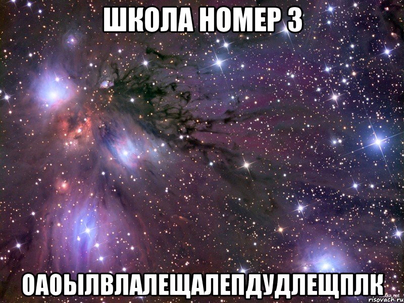 школа номер 3 оаоылвлалещалепдудлещплк, Мем Космос