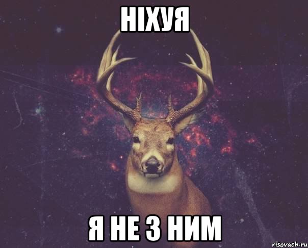 ніхуя я не з ним, Мем  олень наивный