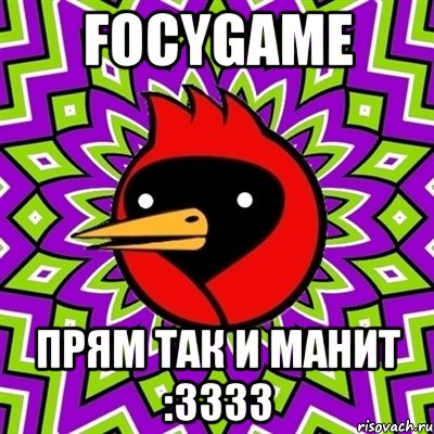 FOCYGAME Прям так и манит :3333, Мем Омская птица