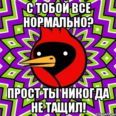 С тобой все нормально? Прост ты никогда не тащил!, Мем Омская птица