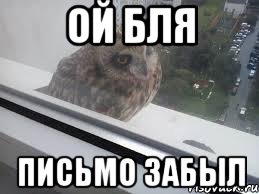 ой бля письмо забыл