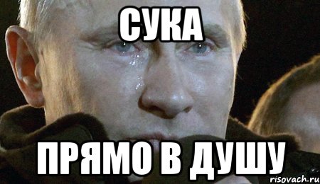 Сука Прямо в душу, Мем Плачущий Путин