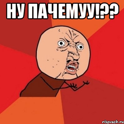 НУ ПАЧЕМУУ!?? , Мем Почему