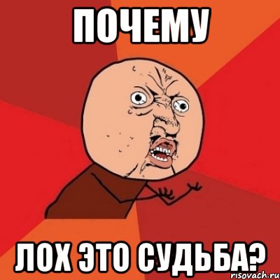 почему ЛОХ ЭТО СУДЬБА?, Мем Почему