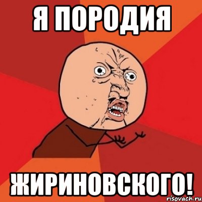 Я породия Жириновского!, Мем Почему