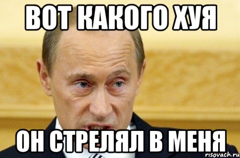 Вот какого хуя Он стрелял в меня, Мем путин