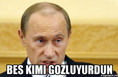  Bes kimi gozluyurdun, Мем путин