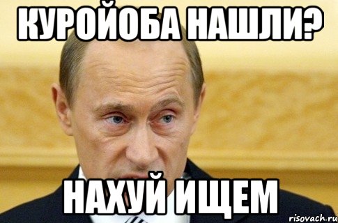 Куройоба нашли? Нахуй ищем, Мем путин