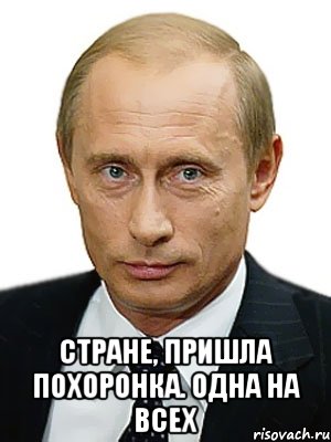  стране, пришла похоронка. Одна на всех, Мем Путин