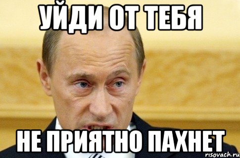 УЙДИ ОТ ТЕБЯ НЕ ПРИЯТНО ПАХНЕТ, Мем путин