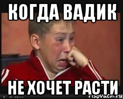 Когда Вадик не хочет расти, Мем  Сашок Фокин