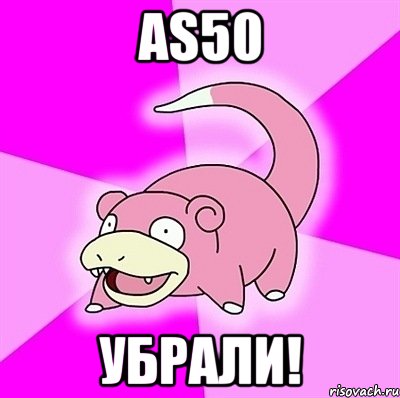 AS50 убрали!, Мем слоупок