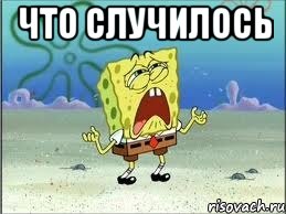 что случилось , Мем Спанч Боб плачет