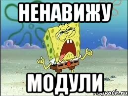 Ненавижу модули, Мем Спанч Боб плачет
