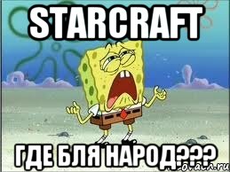 StarCraft Где бля народ???, Мем Спанч Боб плачет