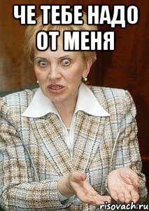 ЧЕ ТЕБЕ НАДО ОТ МЕНЯ 