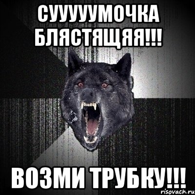 Сууууумочка блястящяя!!! Возми трубку!!!, Мем Сумасшедший волк