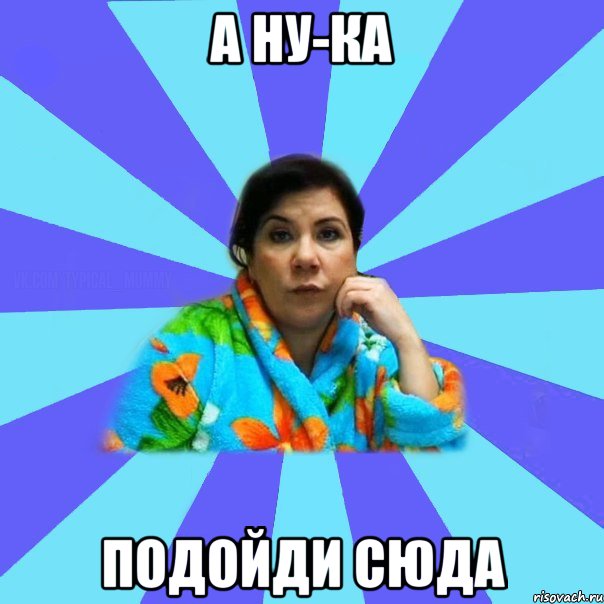 А ну-ка Подойди сюда, Мем типичная мама