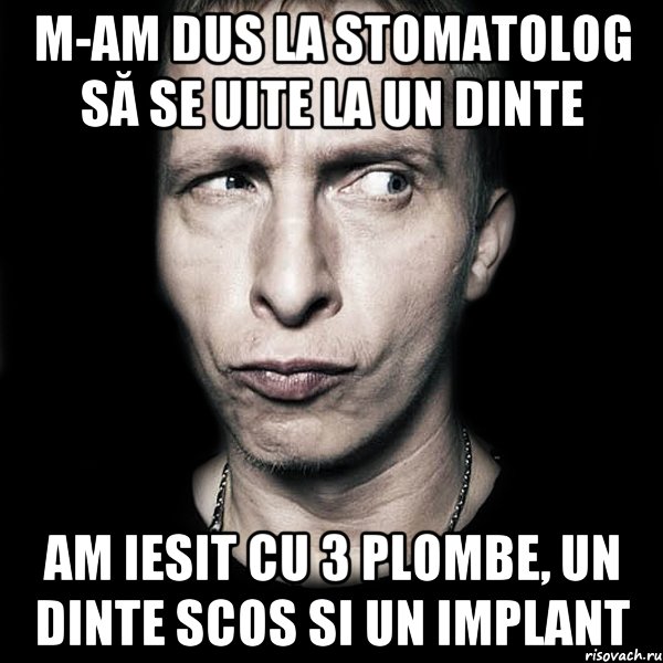 m-am dus la stomatolog să se uite la un dinte am iesit cu 3 plombe, un dinte scos si un implant, Мем  Типичный Охлобыстин